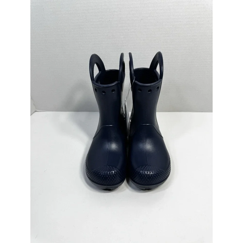 Crocs Kids Handle It Rain Boots – Waterproof, Large Handles,‎ Reflective Heel